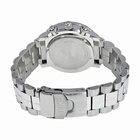 Seiko Flight Chronograph Steel Black Dial Men's Watch SNA411