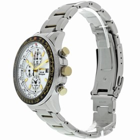 Seiko Flight Solar Quartz Stainless Steel Men's Watch SSC011