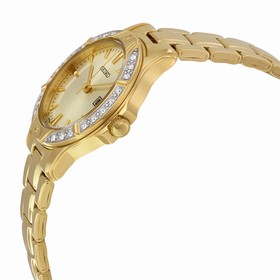 Seiko Gold Dial Gold-tone Ladies Watch SUR874