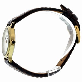 Seiko Gold-tone Brown Leather Strap Ladies Watch SFQ828