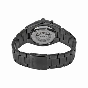 Seiko Kinetic Black and White Dial Black Ion-plated Men's Watch SMY153