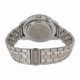 Seiko Kinetic Black Dial Stainless Steel Men's Watch SKA635