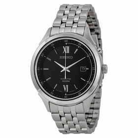 Seiko Kinetic Black Dial Stainless Steel Men's Watch SKA657P1