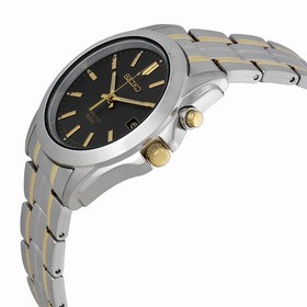 Seiko Kinetic Dark Grey Dial Two-tone Stainless Steel Men's Watch SKA271P1
