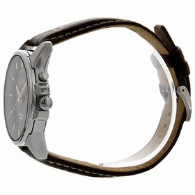 Seiko Kinetic Green Dial Leather Men's Watch SKA533