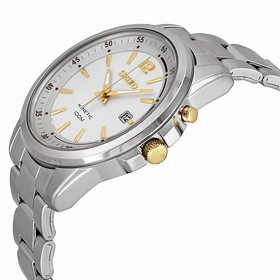 Seiko Kinetic Silver Dial Stainless Steel Men's Watch SKA601