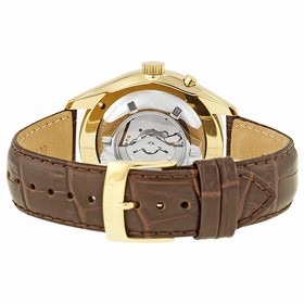 Seiko Kinetic White Dial Brown Leather Men's Watch SRN052
