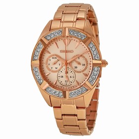Seiko Multi-Function Rose Dial Rose Gold-tone Men's Watch SKY680P1