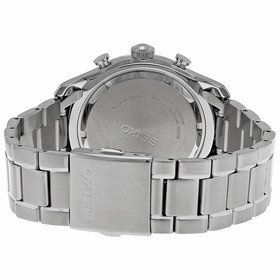 Seiko Neo Classic Alarm Perpetual Black Dial Stainless Steel Men's Watch SPC125