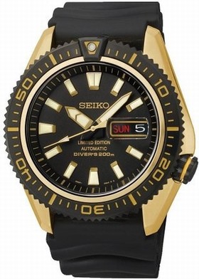 Seiko Neo Sports Limited Black Dial Black Rubber Men's Watch SRP510