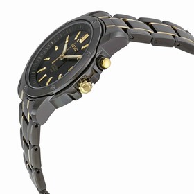 Seiko Perpetual Calendar Black Ion-plated Men's Watch SNQ045