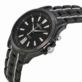 Seiko Perpetual Calender Black Dial Two-Tone Stainelss Steel Men's Watch SNQ121
