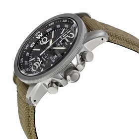 Seiko Prospex Black Dial Green Nylon Men's Watch SSC293