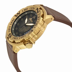 Seiko Prospex Green Dial Brown Leather Strap Men's Watch SRP580
