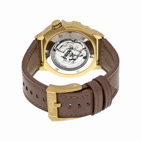 Seiko Prospex Green Dial Brown Leather Strap Men's Watch SRP580