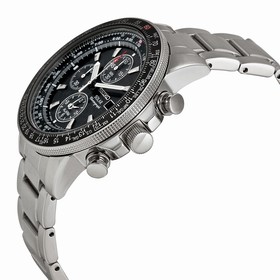Seiko Prospex Solar Black Dial Alarm Chronograph Men's Watch SSC009