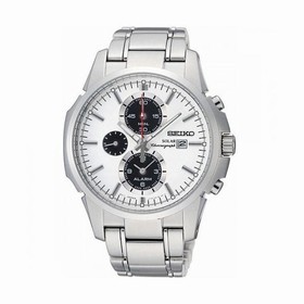 Seiko Prospex Solar White Dial Alarm Chronograph Men's Watch SSC083