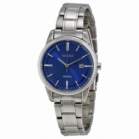 Seiko Purple Dial Stainless Steel Ladies Watch SXDG33P1