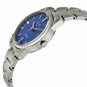 Seiko Purple Dial Stainless Steel Ladies Watch SXDG33P1