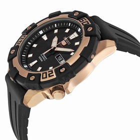 Seiko Series 5 Automatic Black Rubber Men's Watch SRP480
