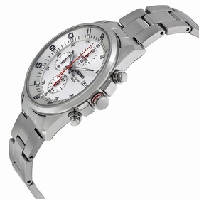 Seiko Silver Dial Chronograph Stainless Steel Men's Watch SNDC87