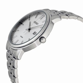 Seiko Silver Dial Stainless Steel Men's Watch SUR105