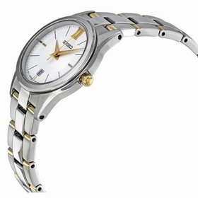 Seiko Silver Dial Two Tone Stainless Steel Ladies Watch SXDC81