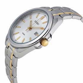 Seiko Silver Dial Two-tone Men's Watch SUR063