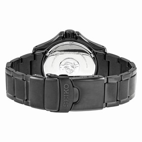 Seiko Solar Black Dial Black Ion-plated Men's Watch SNE281