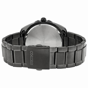 Seiko Solar Black Dial Black IP Stainless Steel Men's Watch SNE275