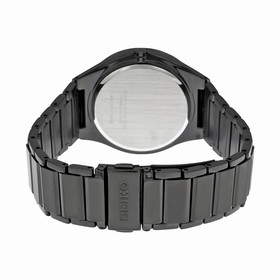 Seiko Solar Black Dial Black PVD Men's Watch SNE243