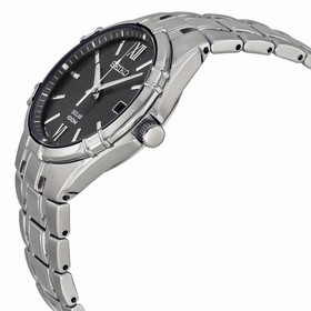 Seiko Solar Black Dial Men's Watch SNE215