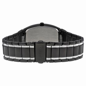 Seiko Solar Black Dial Two-tone Men's Watch SNE335