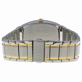 Seiko Solar Blue Dial Two-tone Men's Watch SNE334