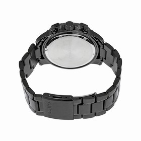 Seiko Solar Chronograph Black Dial Gunmetal Ion-plated Men's Watch SSC301