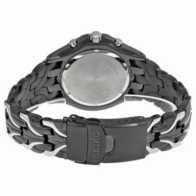 Seiko Solar Chronograph Black Dial Stainless Steel Men's Watch SSC139