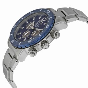 Seiko Solar Chronograph Blue Dial Stainless Steek Men's Watch SSC247