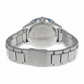 Seiko Solar Chronograph Blue Dial Stainless Steel Men's Watch SSC253
