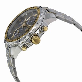 Seiko Solar Chronograph Grey Dial Stainless Steel Men's Watch SSC304
