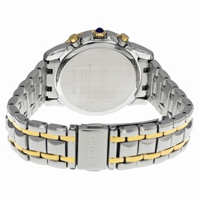 Seiko Solar Chronograph Mother of Pearl Dial Two-tone Ladies Watch SSC892