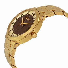Seiko Solar Gold-tone Men's Watch SNE884