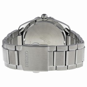 Seiko Solar Metallic Blue Dial Stainless Steel Men's Watch SNE337