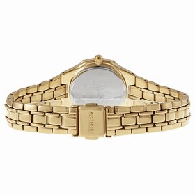 Seiko Solar Mother Of Pearl Dial Gold-Tone Stainless Steel Ladies Watch SUT070