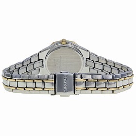 Seiko Solar Mother Of Pearl Dial Two-tone Stainless Steel Ladies Watch SUT068