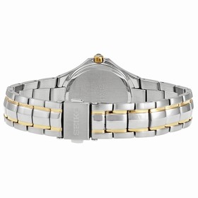 Seiko Solar Mother of Pearl Two-tone Ladies Watch SUT124