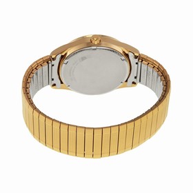 Seiko Solar Quartz Gold-tone Expansion Band Men's Watch SNE058