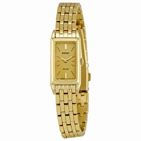 Seiko Solar Quartz Gold-tone Ladies Watch SUP030