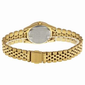 Seiko Solar Swarovski Crystal Gold-tone Ladies Watch SUP096