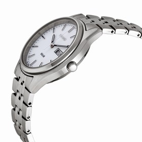 Seiko Solar White Dial Men's Watch SNE031