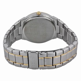 Seiko Solar White Dial Stainless Steel Men's Watch SNE324